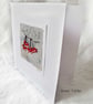 EMBROIDERED WINTER BERRIES CARD CHRISTMAS WINTER - Image 3