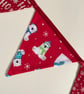 Christmas Polar Bear bunting - large - reversible  - Image 7