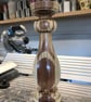 Handcrafted Turned Mixed Solid Wood 30cm high candle holder - Image 4