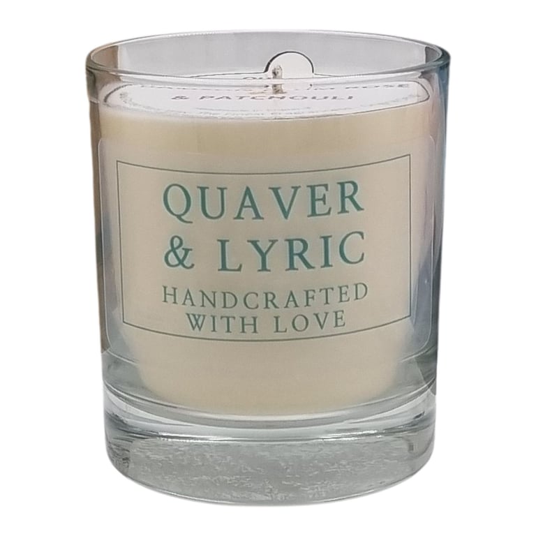 Quaver and Lyric Soy Wax Scented Candle in Glass 30cl 