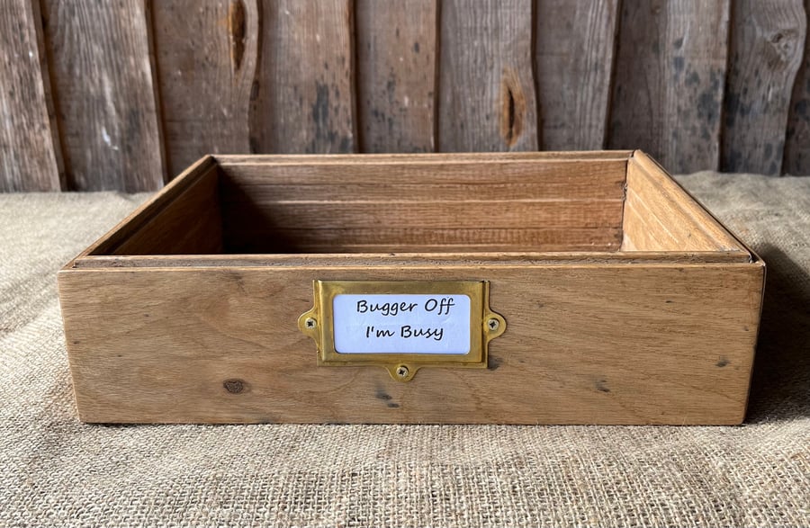 Wood Tray with traditional Yorkshire greeting