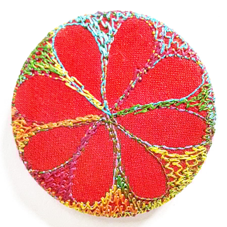 38mm Stitched Silk Badge 