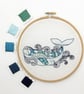 Whale Embroidery Kit - Simple Embroidery Kit, Hand Embroidery Kit - Image 1