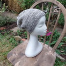 Handspun, Hand-knitted Pointy Hat in Jacobs Wool