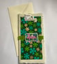  The pink cheetah floral birthday card 