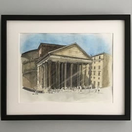 Pantheon - Original Watercolour Painting