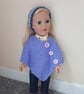 KNITTING PATTERN PDF Lavender Poncho for Doll - Image 4