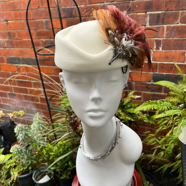 Beautiful Handmade hat, Hat for the Races, Hats for Ascot, Special Occasion Hats