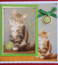 Mother-In-Law Card Cat with Knitting Yarn Birthday Mother's Day 3D Luxury - Image 1