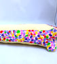 Pin Cushion Sausage Dog in yellow and multi colours - Image 6