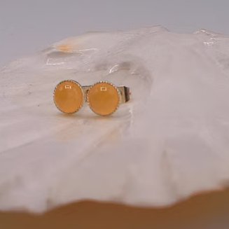 Citrine Stud Earrings, Gemstone Earrings, Gift for Her, Lemon Earrings, Earrings