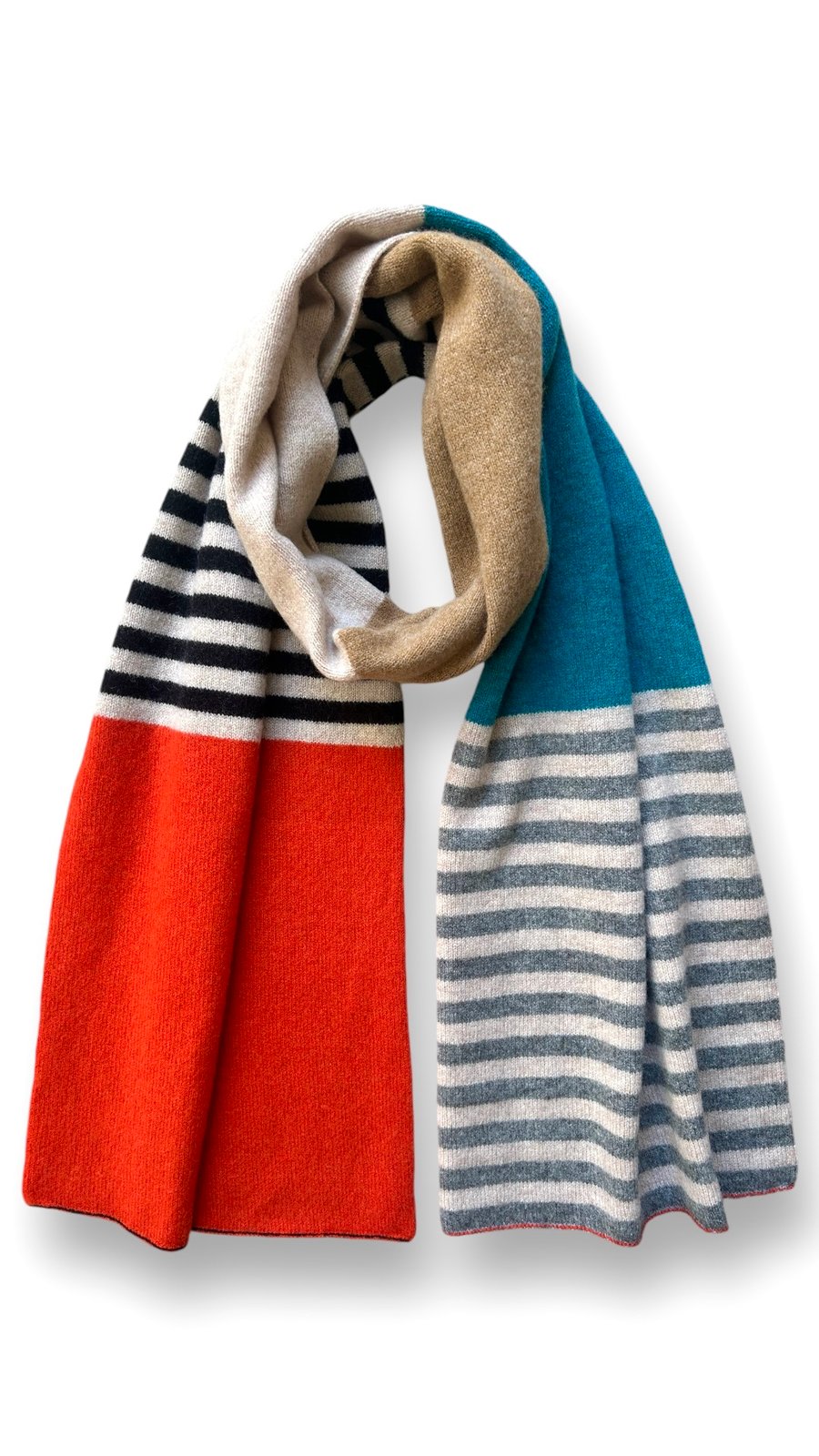 Striped and blocked Big Scarf