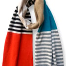 Striped and blocked Big Scarf