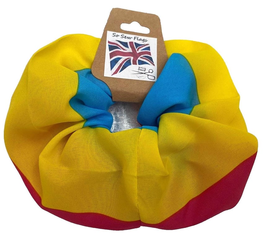 Pansexual LGBT Flag Hair Scrunchie Scrunchies Accessory Band Elastic