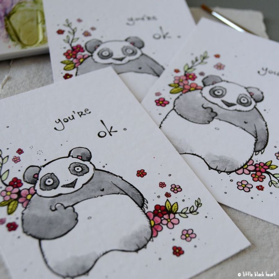 ok panda - original aceo