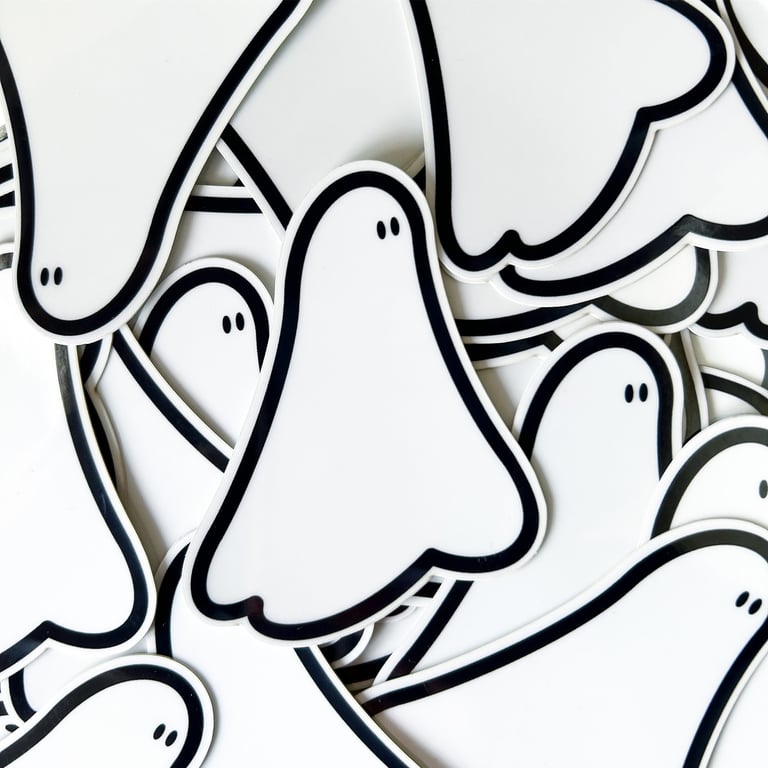 Glow in the dark Ghost Sticker