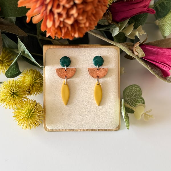 Elegant Autumn Drop Earrings - Helen 