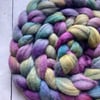 Spinning fibre 100g Heather Hills grey Corriedale 