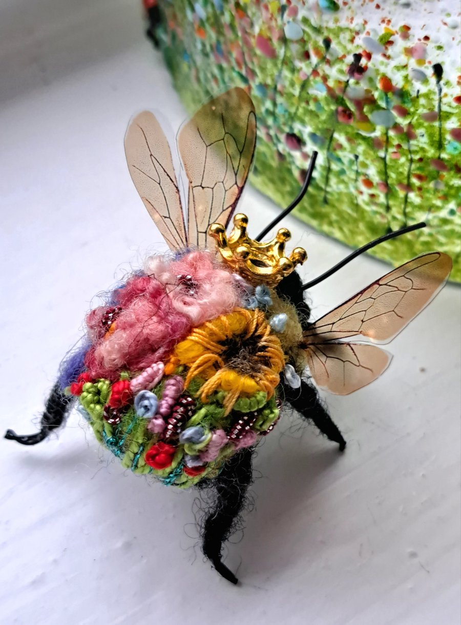 Embroidered Queen Bee 