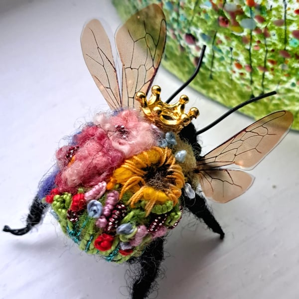 Embroidered Queen Bee 