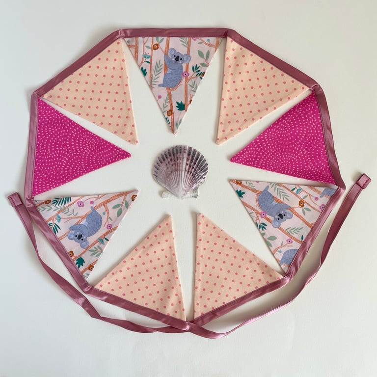 Bunting with koala - small - reversible