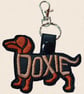 Doxie Keyring - Dog Silhouette Word Art Accessory - Image 3