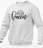 Queen Jumper Sweatshirt Girlfriend Wife Pullover Valentines Anniversary Partner  - Image 3