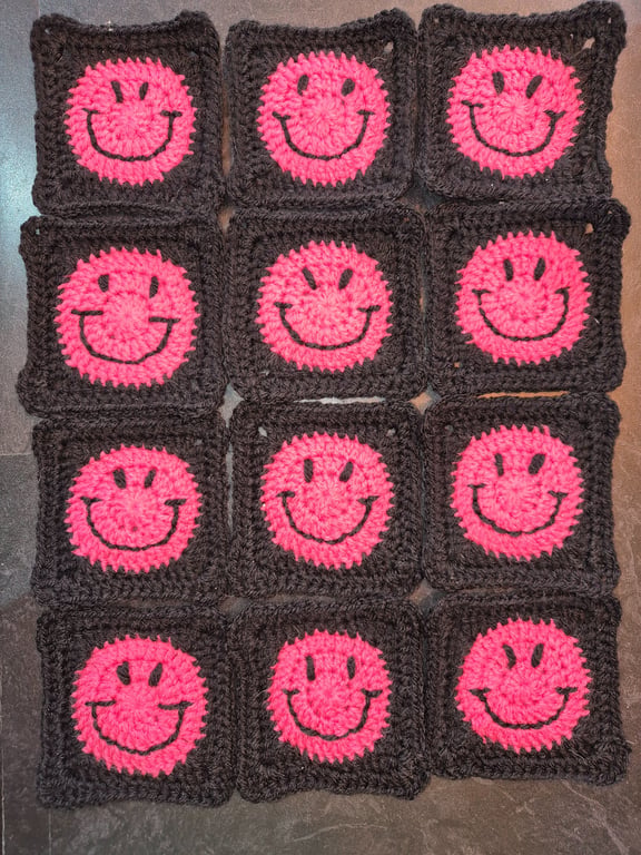 Handmade Crochet Granny Squares 