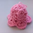 Crochet Christmas Bell (Pink) - festive decoration