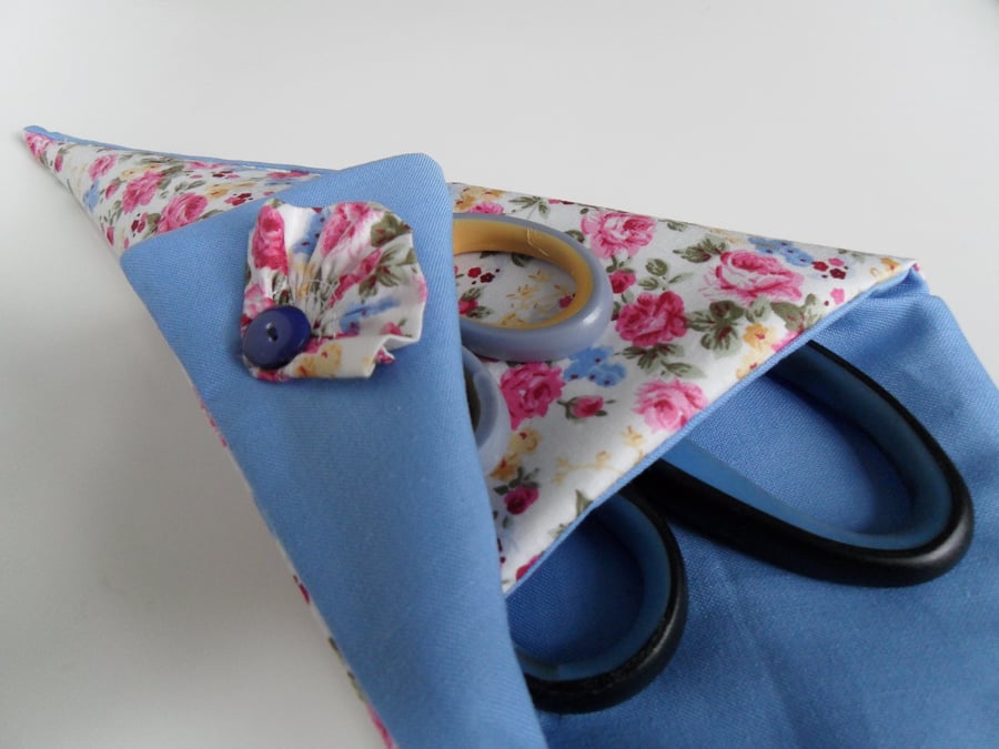 Colourful Floral Scissors Holder