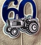 Handmade milestone birthday cake topper tractor farm themed  - Image 2