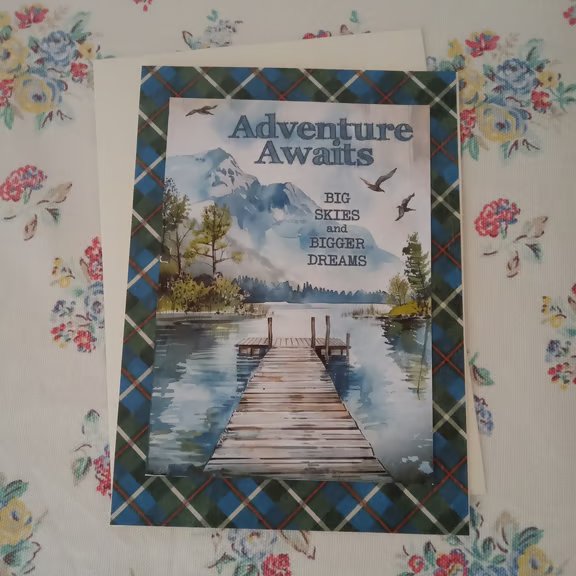 Vintage-style Congratulations card - Celebration card - Adventure card 