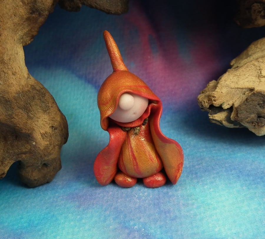 Little-Known-Gnome Master of Stealth OOAK Sculpt by Ann Galvin