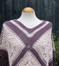 Grape and Pink Marshmallow Crochet Poncho - Design A542 - Image 9
