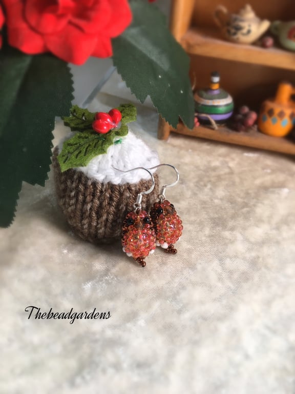 Little robin earrings 