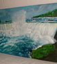 Original acrylic large waterfall painting - Image 3