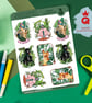 PLANT DADDY sticker sheet vol 1, waterproof vinyl stickers sheet