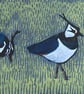 Lapwings on blue - Image 1
