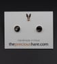 Black lip shell sterling silver stud earrings , shell jewellery - Image 3
