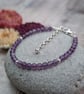 Amethyst Gemstone and Sterling Silver Bead Bracelet - JBJ10004 - Image 4