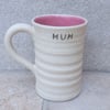 Coffee mug tea cup for FUR MUM handthrown in stoneware pottery ceramic handmade