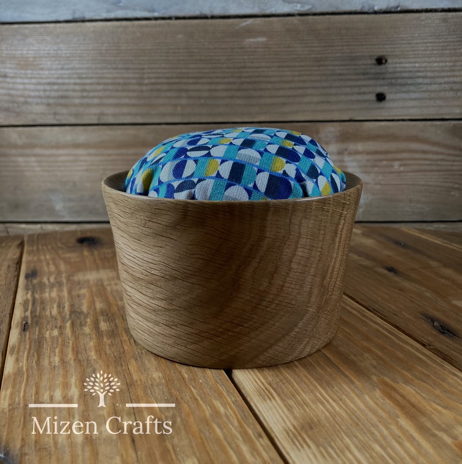 Handmade Oak Pin Cushion