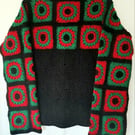 Handmade Crochet Granny Square jumper 