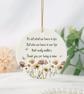 Floral Butterfly Memorial Ceramic Ornament
