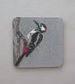 Great Spotted Woodpecker coaster - Image 2
