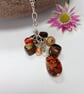 Silver Plated Cluster Necklace - Image 1
