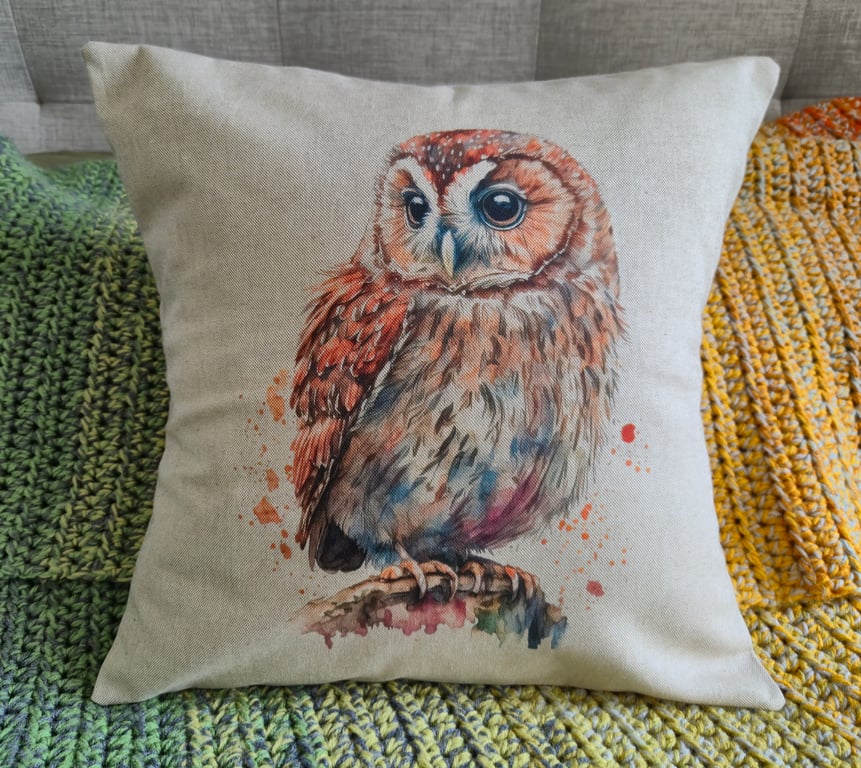 Owl Cushion - Option 4 (6 Designs Available)