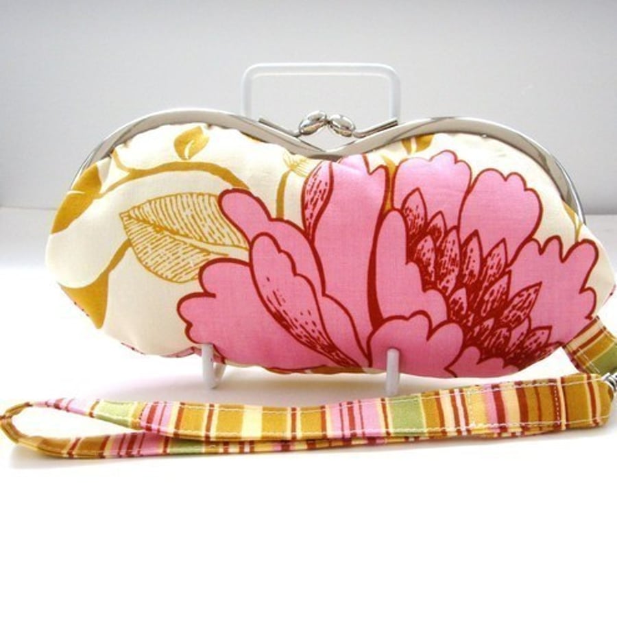 Amy Butler Tree Peony Clutch Bag / Make up Purse