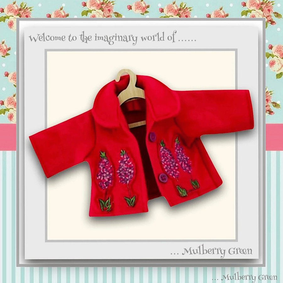 Cerise Tailored and Embroidered Jacket