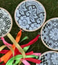 Summer seconds - 7 lace circular wedding hanging decorations - Image 2